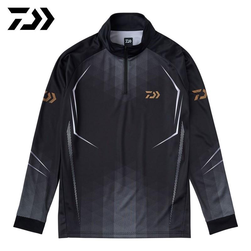 DAIWA（ダイワ） DE-7525 ロングスリーブハーフジップシャツ ブラック