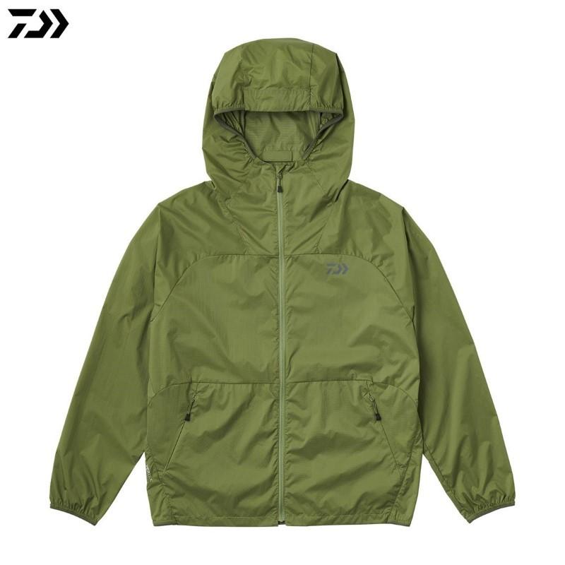 ダイワ DJ-5025 パーテックス ポケッタブルフーディジャケット マッチャ XLの画像