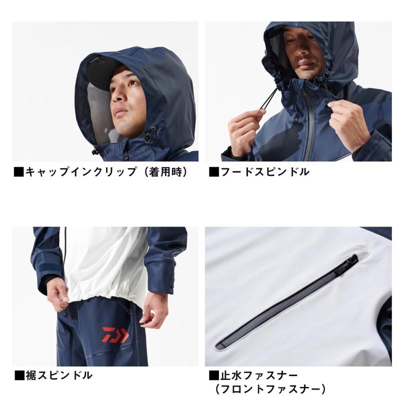 ダイワ DR-6025 オーシャンレインスーツ ブラック L |フィッシング DAIWA（ダイワ） DR-6025 オーシャンレインスーツ ブラック XL