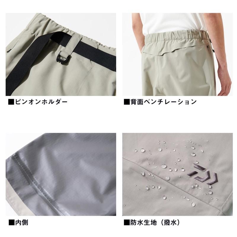 ダイワ DR-5025P レインマックス リップストップショートパンツ グレージュ XLの画像