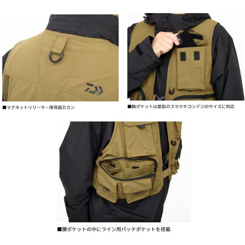DAIWA（ダイワ） DV-3425 フィッシングベスト L オリーブ : つり具の