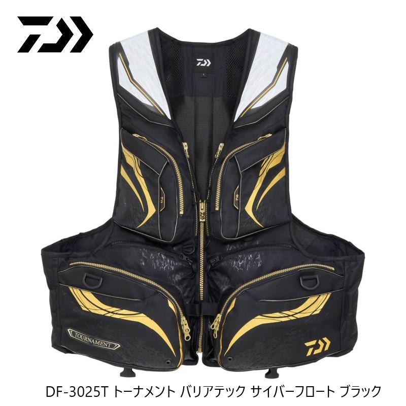 ダイワ DF-3025T トーナメント バリアテック サイバーフロート M ブラック / 磯釣り フローティングベストの画像