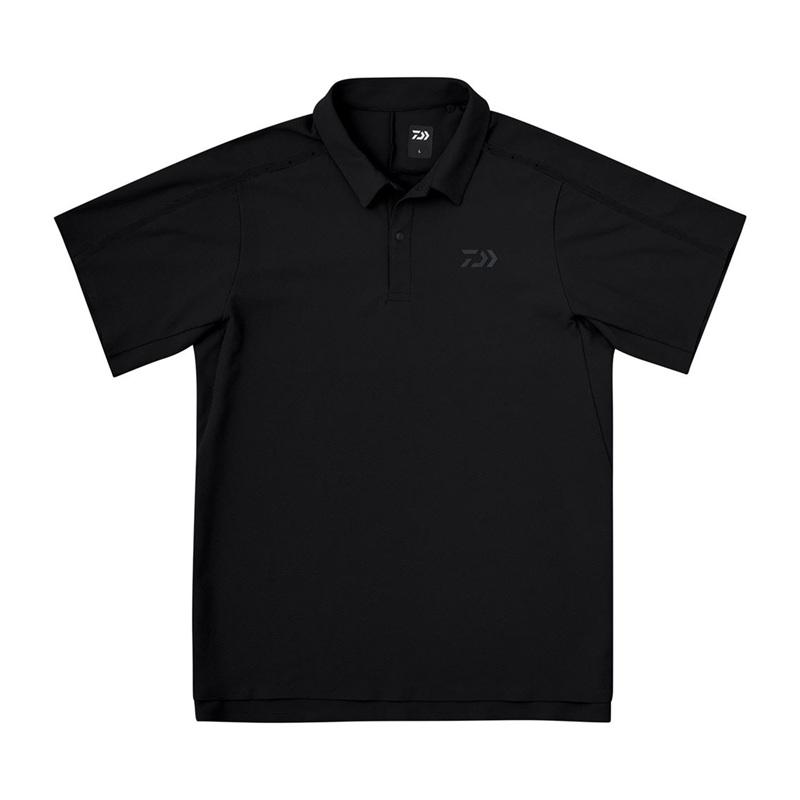 DAIWA ポロシャツ ブラック DAIWA（ダイワ） DE-9426 サンブロックドライポロシャツ ブラック S