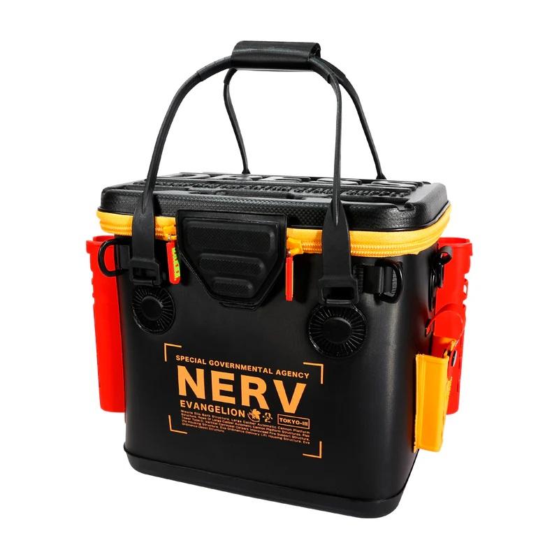 有名メーカーエギ美品63本ドレスバッカン付き ドレス EVAxDRESS バッカンミニ 17L エヴァンゲリオン2号機カラー