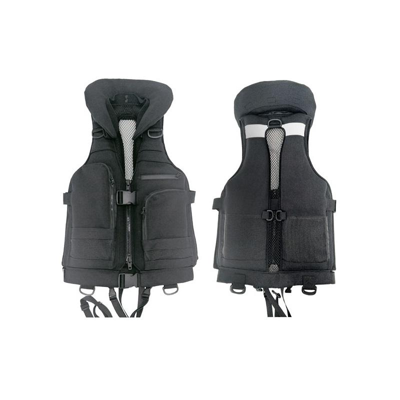 オーナー 撃投ボディプロテクター4 ブラック（ロゴカラー） : つり具の