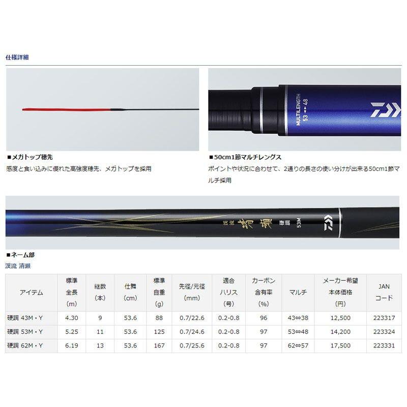 ダイワ 渓流 清瀬 硬調 43M・Yの画像