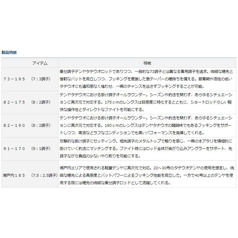 DAIWA（ダイワ） メタリア タチウオテンヤSP 瀬戸内185 : つり具の