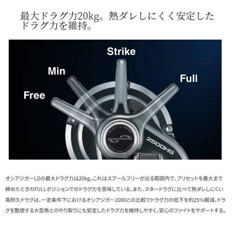 シマノ - 24 オシアジガーLD 2500MG | 釣具 御釣り 沖釣り