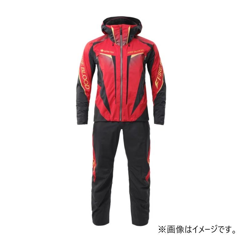 【再値下げしました】SHIMANO FIRE BLOODレインスーツ ダウン無し XLサイズ(148735) RB-057X ベーシックインサレーション レインスーツ