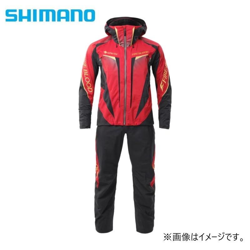 SHIMANO FIRE BLOODレインスーツ ダウン有 シマノ（SHIMANO） RA-120Y リミテッドプロ ゴアテックス レインスーツ
