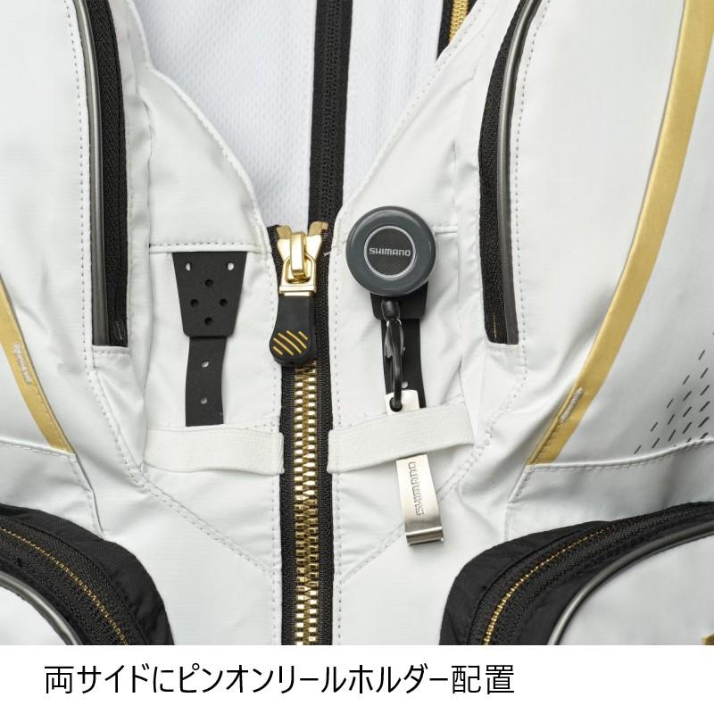 シマノ（SHIMANO） VE-560Y リミテッドプロ2WAYベスト 2XL ホワイト