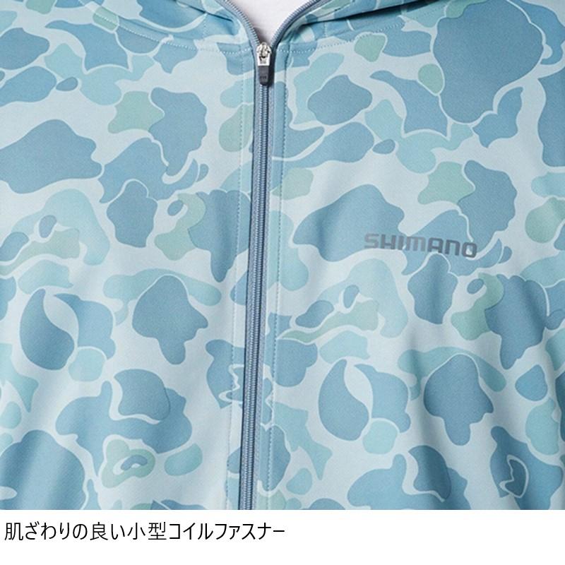 サンプロテクション パーカー 2XL ブルーマルチカモ WJ-040X シマノ シマノ（SHIMANO） 【在庫限り特価】 WJ-040X サンプロテクション