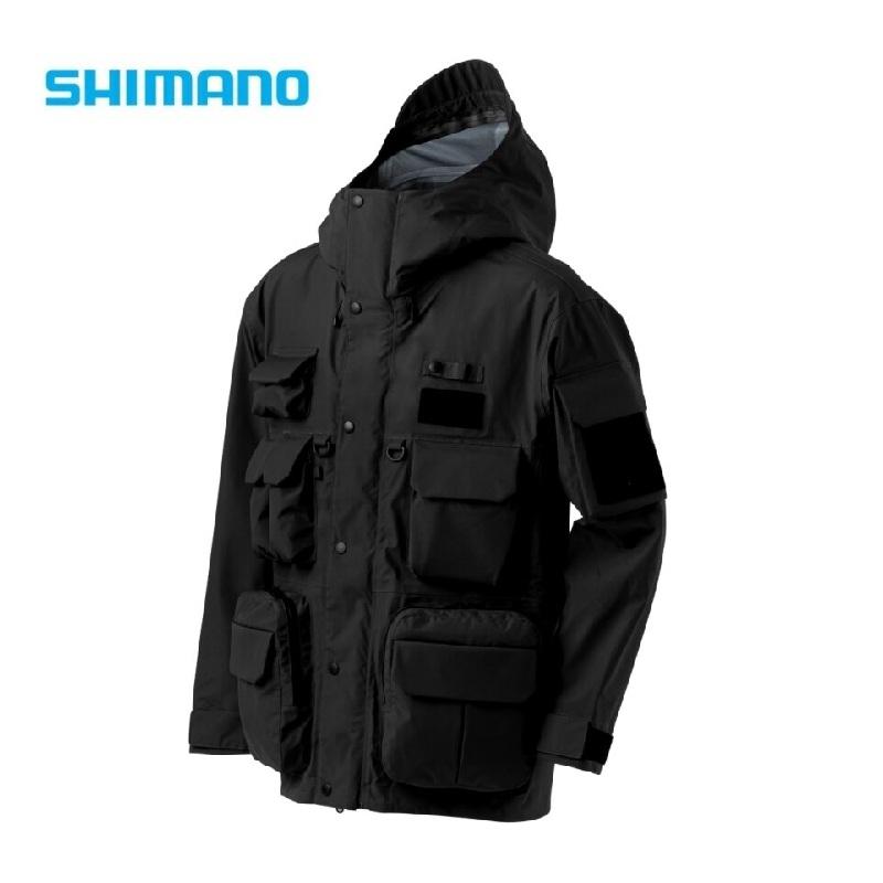 シマノ　RA-023Z ESレインジャケット 03 ブラック 2XL / レインウェア ジャケット 上着 メンズ 透湿防水_10