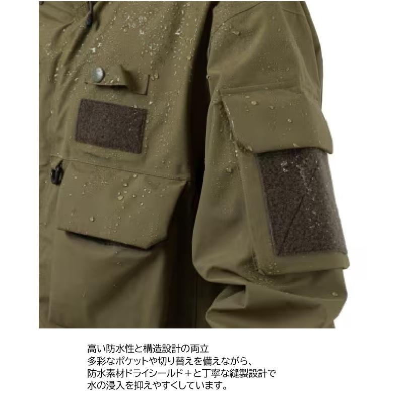 シマノ　RA-023Z ESレインジャケット 03 ブラック 2XL / レインウェア ジャケット 上着 メンズ 透湿防水_1