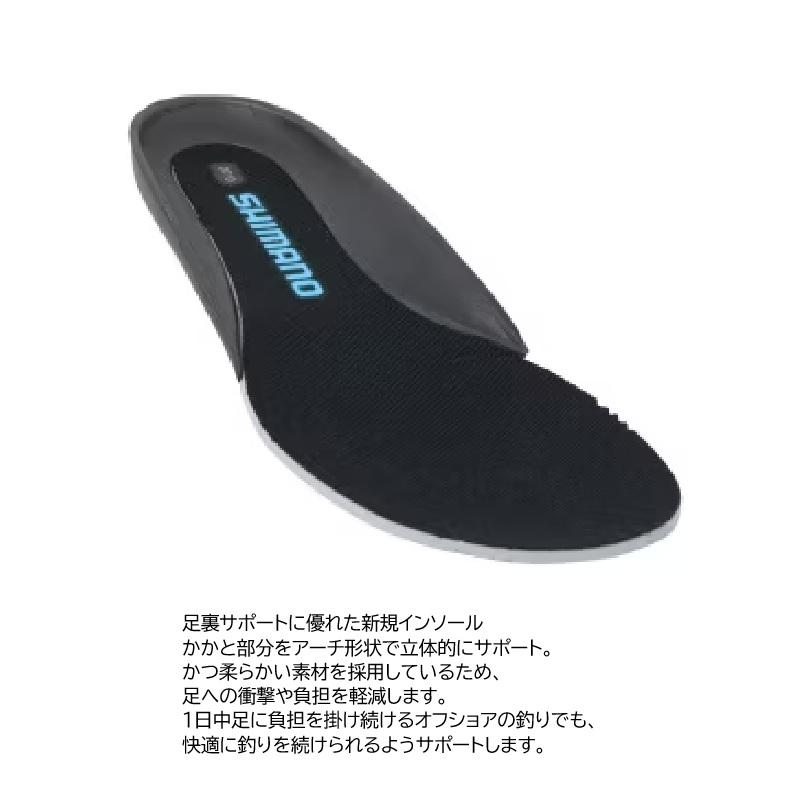 シマノ　FS-380Z ボートゲームサンダル ブラック 24.5_5