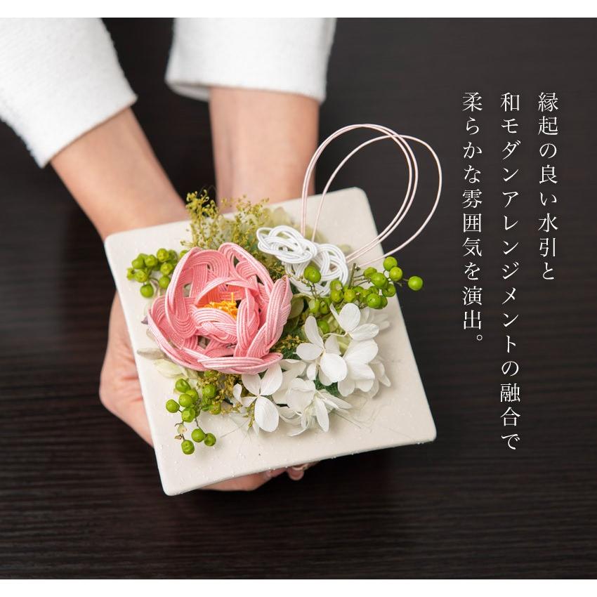 大阪長生堂 水引でできた フラワーアレンジメント 結舞（ゆま） 送料