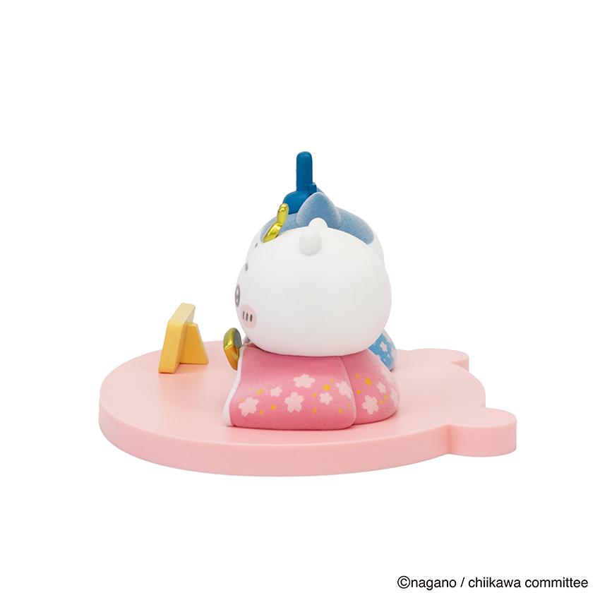 大阪長生堂 ちいかわ ハチワレ 雛人形 ちいさい かわいい お雛様 親王