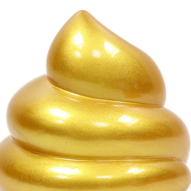 大阪長生堂 陶器 置物 開運大 金のうんこ 木札に毛筆でお書きします