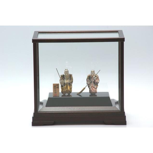 大阪長生堂 純銀 銀製 置物 高砂2号 背景なし 結納品の一品に！結婚