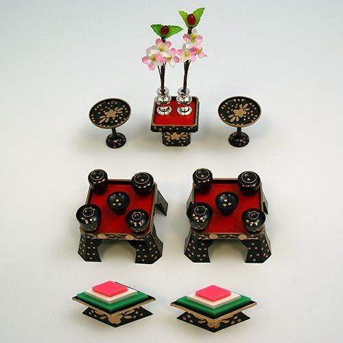 大阪長生堂 雛人形 ひな人形 用 お膳揃い オリジナル雛人形を演出ひな