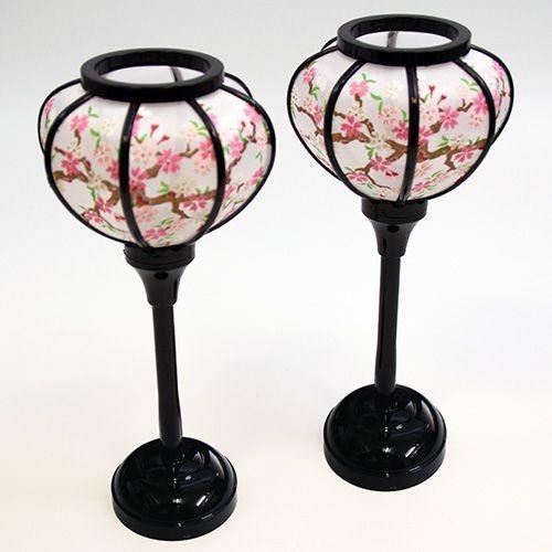 大阪長生堂 雛人形 ひな人形 用 ぼんぼり20cm 一対 オリジナル雛人形を