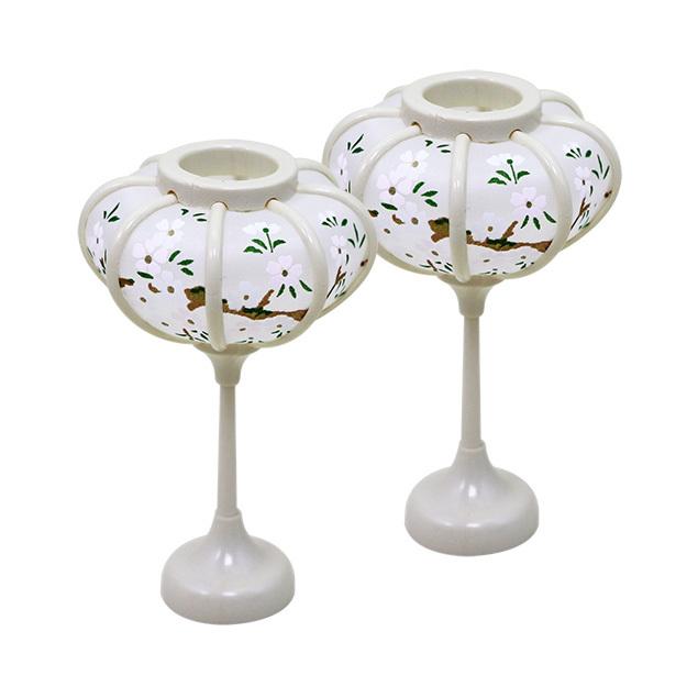 大阪長生堂 雛人形 ひな人形 小道具 ぼんぼり アイボリー ボンボリ 9cm