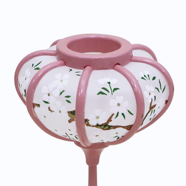 大阪長生堂 雛人形 ひな人形 小道具 ぼんぼり ピンク ボンボリ 9cm