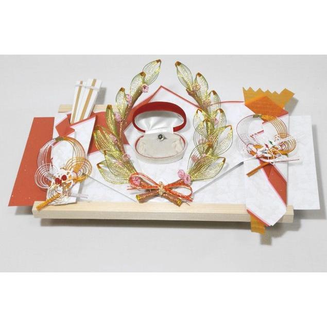 大阪長生堂 結納 略式 結納品 指輪メインの結納品 送料無料 きずな指輪