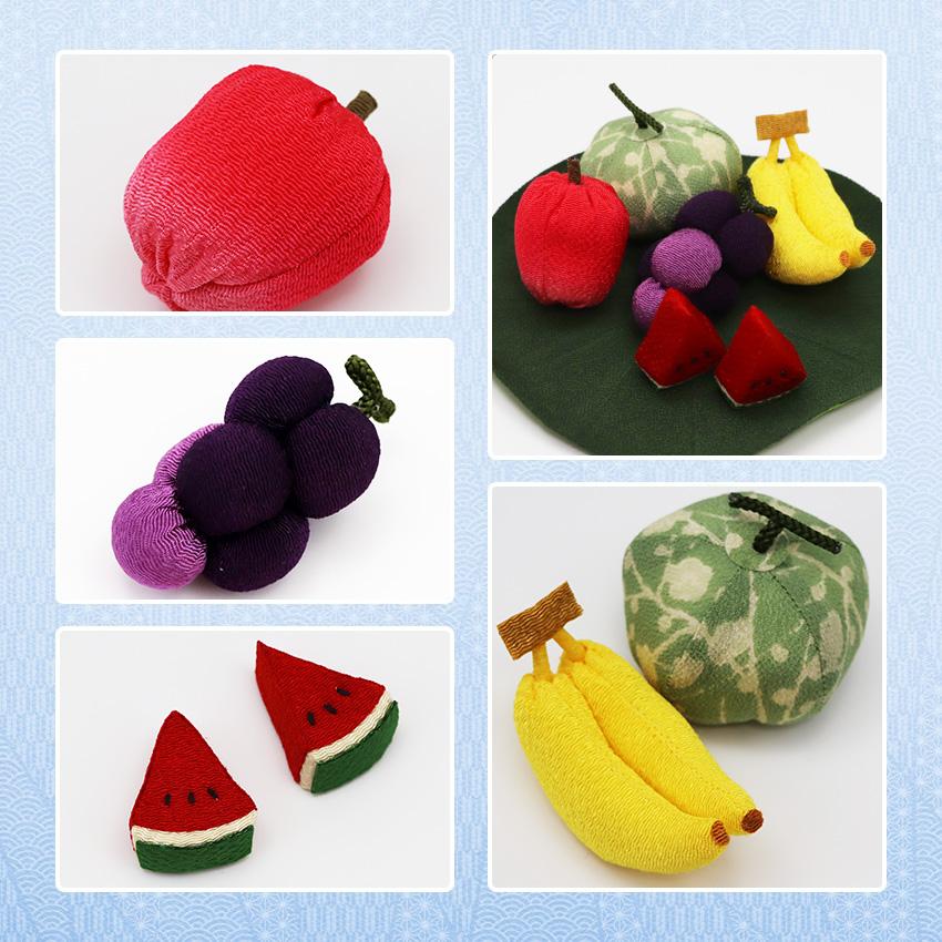 専用ページ デコガール様 ちりめん細工 お盆飾り 果物 (小) お盆飾り