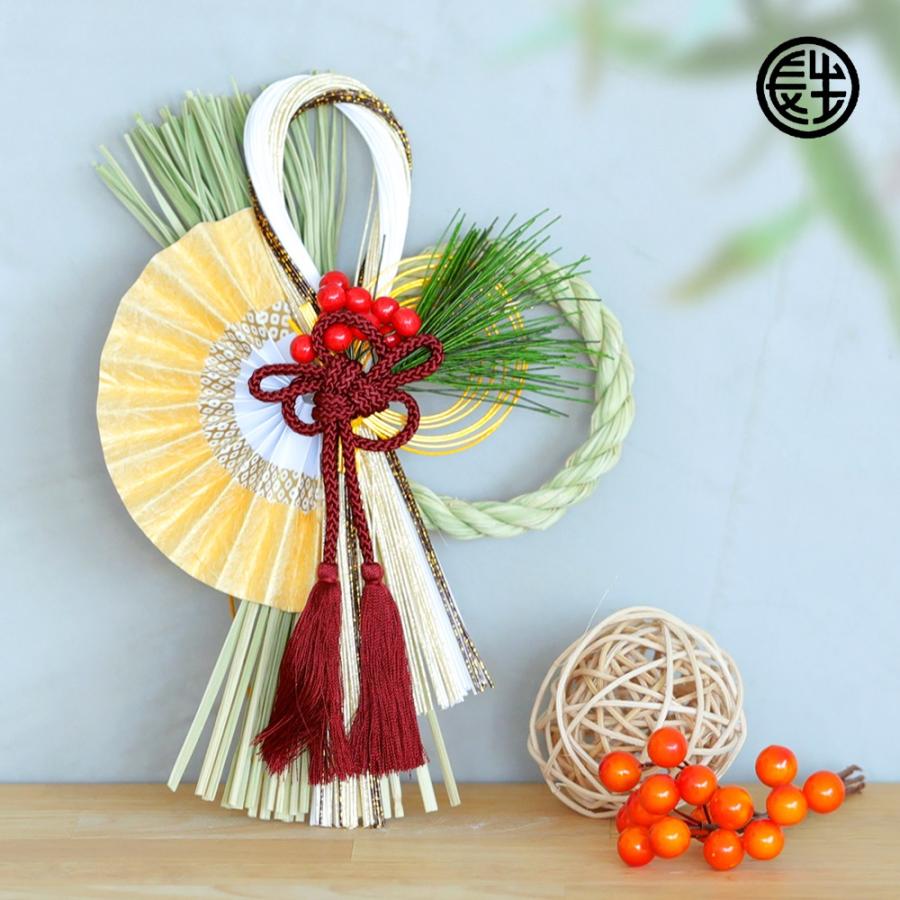 しめ縄 注連縄 しめ飾り 正月飾り 玄関 しめ縄リース 当店オリジナル 新和風 望 送料無料 お正月飾り 干支 十二支 しめ縄 倉庫出荷 Sk 40 結納屋 長生堂 ヤフーショッピング店 通販 Yahoo ショッピング