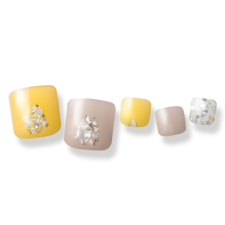 限定価格セール 夏限定デザイン ジェルネイルシール ジェルミーペタリー 27 レモネード フットネイル Gelme Petaly 3点までネコポス フット ペディキュア セルフ Aynaelda Com