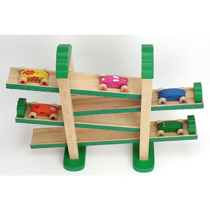 エド・インター（Ed・Inter） 木のおもちゃ スロープ 車 1歳 木製 玉