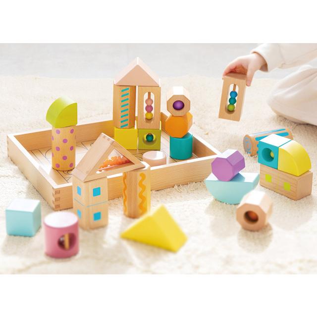 伸芽会　教材つみき 積み木 知育 おもちゃ 中古品 伸芽会 教材のつみき 木のおもちゃ 知育玩具 積み木 - メルカリ