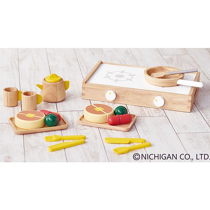 NICHIGAN（ニチガン） おままごとセット木製 ままごと 木のおもちゃ 3