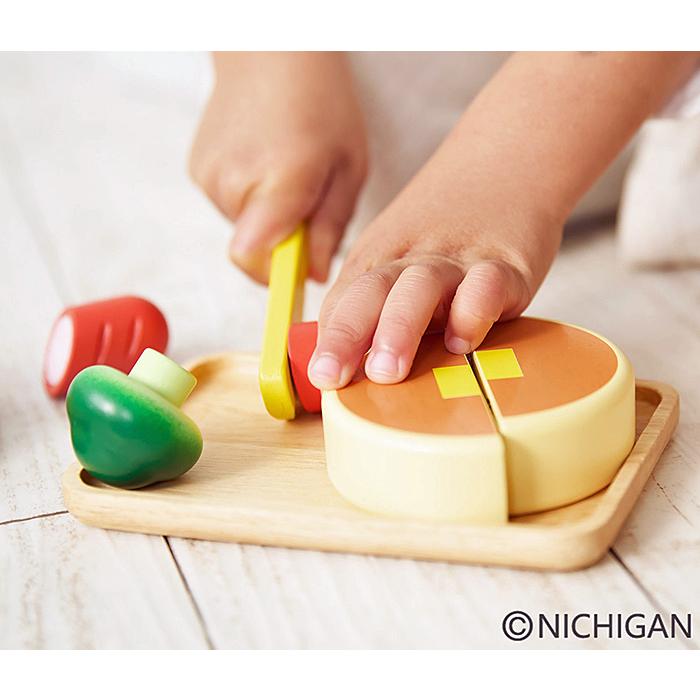 NICHIGAN（ニチガン） おままごとセット木製 ままごと 木のおもちゃ 3