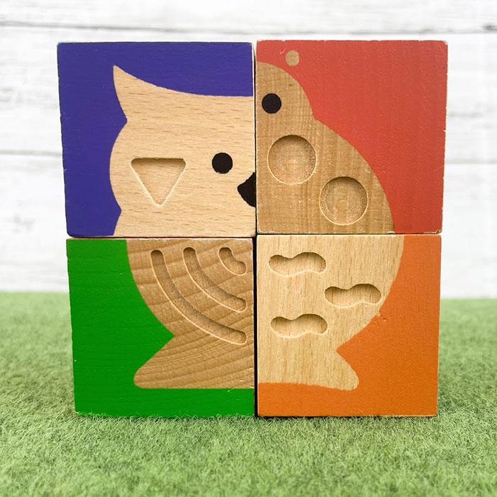 DJECO（ジェコ） 絵合わせパズル 知育玩具 2歳 木のおもちゃ 積木