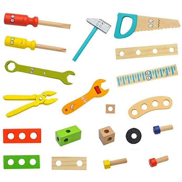 大工さん 知育玩具 3歳 木製 木のおもちゃ 名入れ 名前入り 知育おもちゃ 大工道具 工具（大工の道具セット）｜y-craftgrain｜04