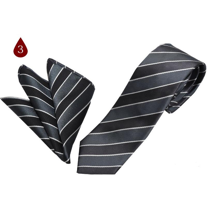 VAGHEZZA ネクタイ おしゃれ ナロータイ ポケットチーフ セット 細身