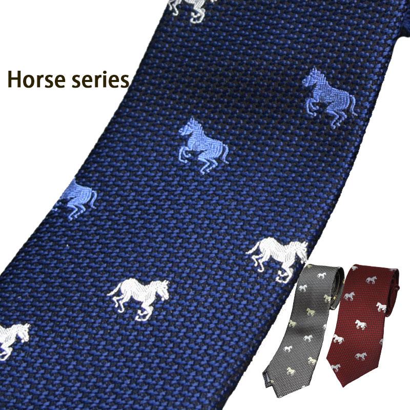 ネクタイ 干支 午 2026 馬柄 西陣織 日本製 シルク メンズ おしゃれ
