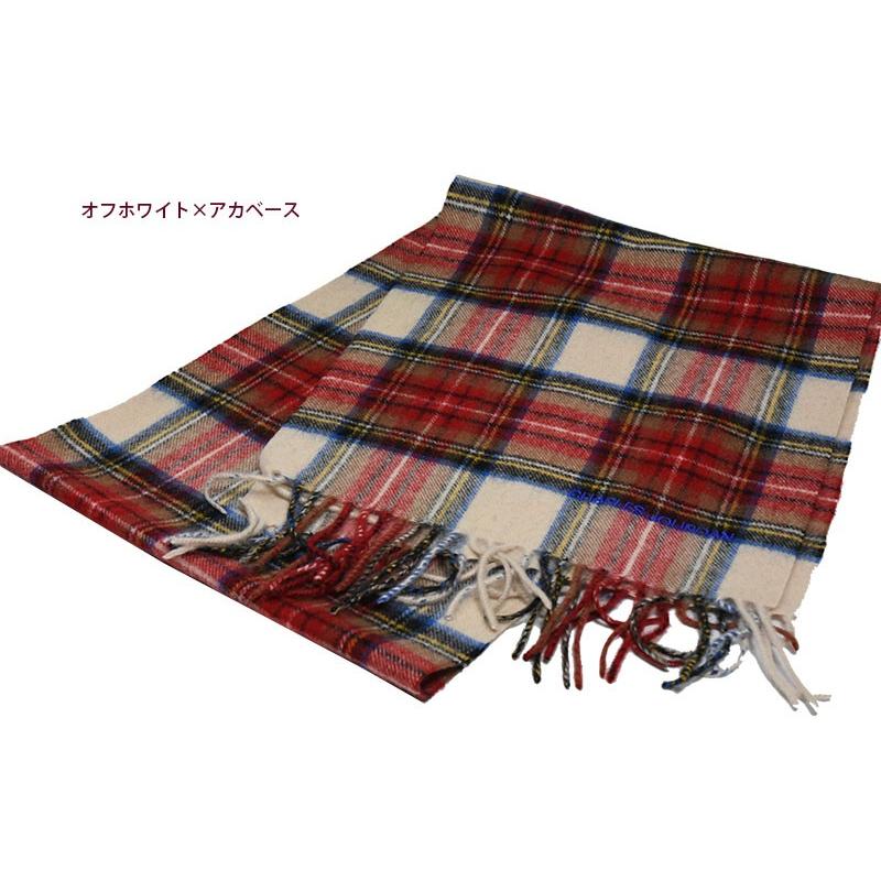 マフラー チェック ブランド シャルルジョルダン メンズ レディース 赤