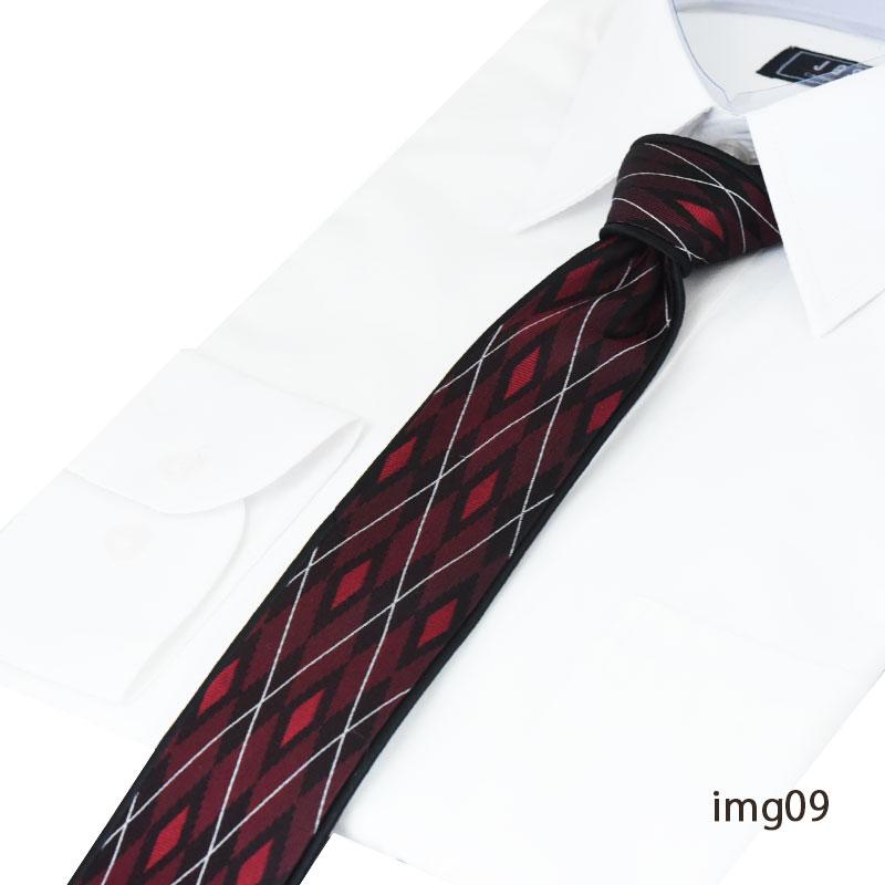 ネクタイ ナロータイ 細身 シルク100% 0-STYLE.cravat おしゃれ 赤 黒
