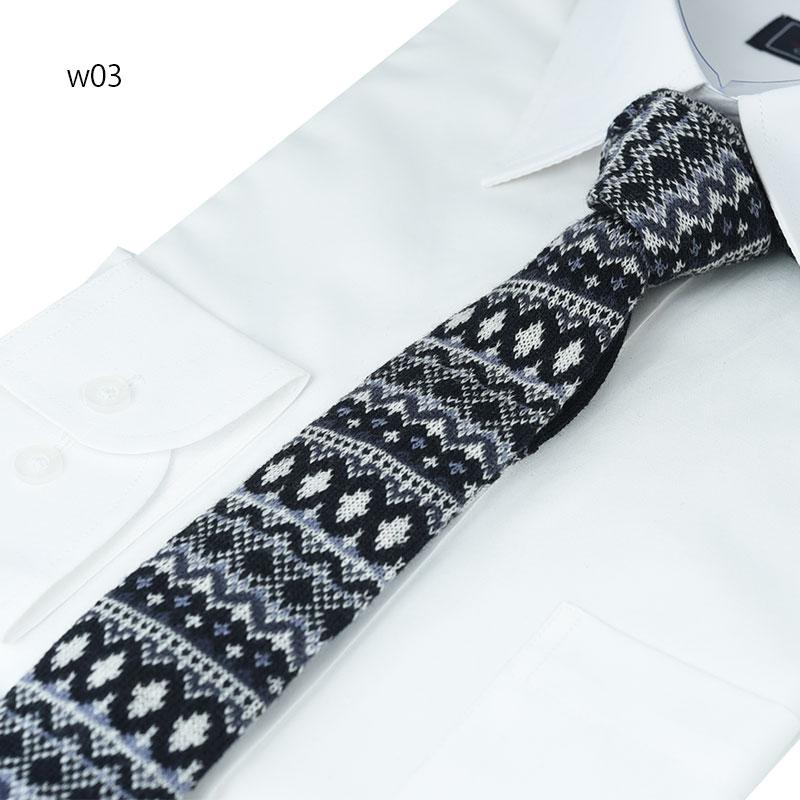 シルクニットタイ ウール ニット ウォームビズ 人気のボーダー 秋冬も  