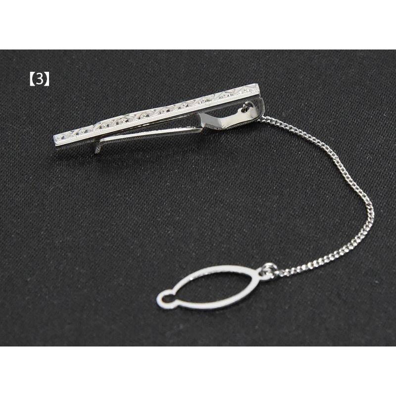 ネクタイピン メンズ シルバー ボタン掛け ショート ギフト プレゼント