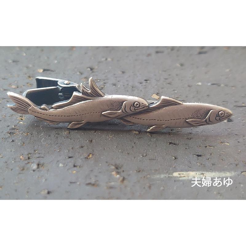 ヒラメのネクタイピン 魚 現品