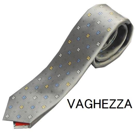 定番の冬ギフト Vaghezzaプレゼント 小紋 グレー系 ナローネクタイ おしゃれ 父の日 ネクタイ ネクタイ
