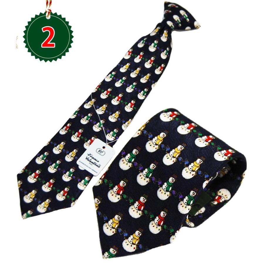 ワンタッチネクタイ クリスマス こども キッズ シルクプリントブランド