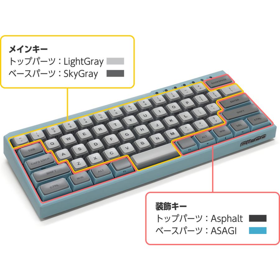 FILCO FILCO Majestouch MINILA-R Convertible ASAGI CherryMX赤軸