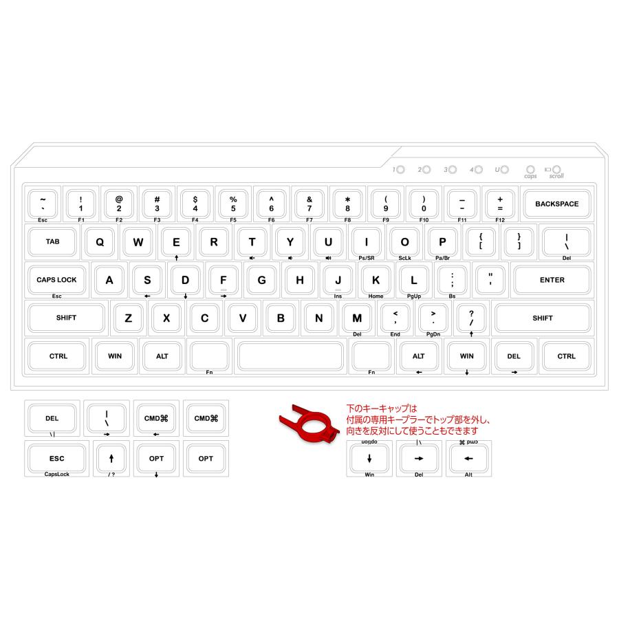 FILCO Majestouch MINILA-R Convertible イチゴ 静音赤軸 英語配列 