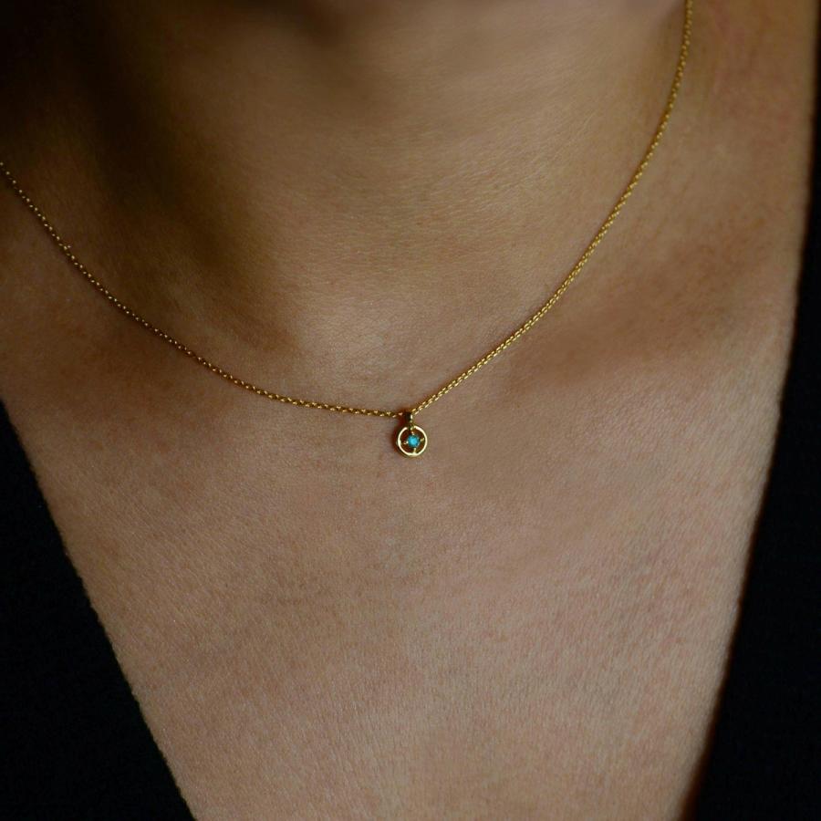 ブラジル産パライバトルマリンK18ゴールドネックレス : ユアエメラルド