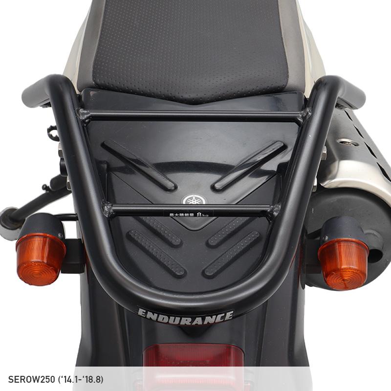 ENDURANCE（エンデュランス）SEROW250 DG31J DG17J リアキャリア ブラック バイク_3